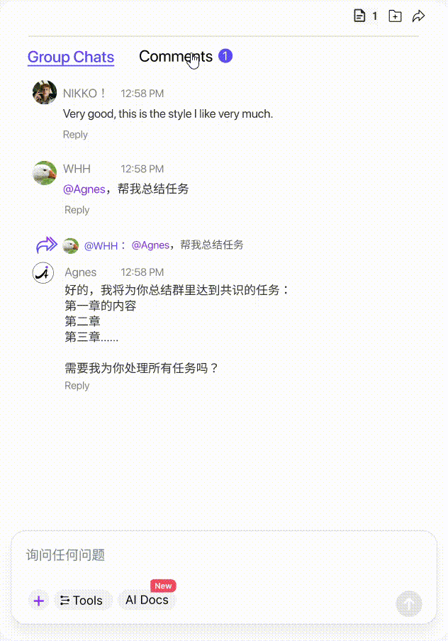 Comment hub with Magic Fix demo
