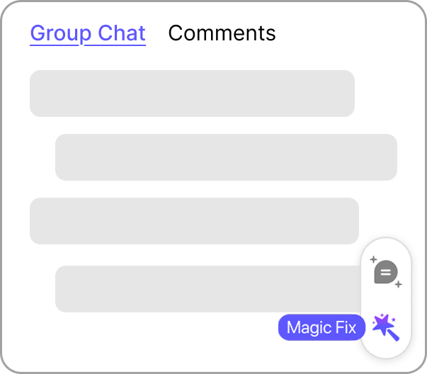 Magic wand expandable only on group chat page placeholder