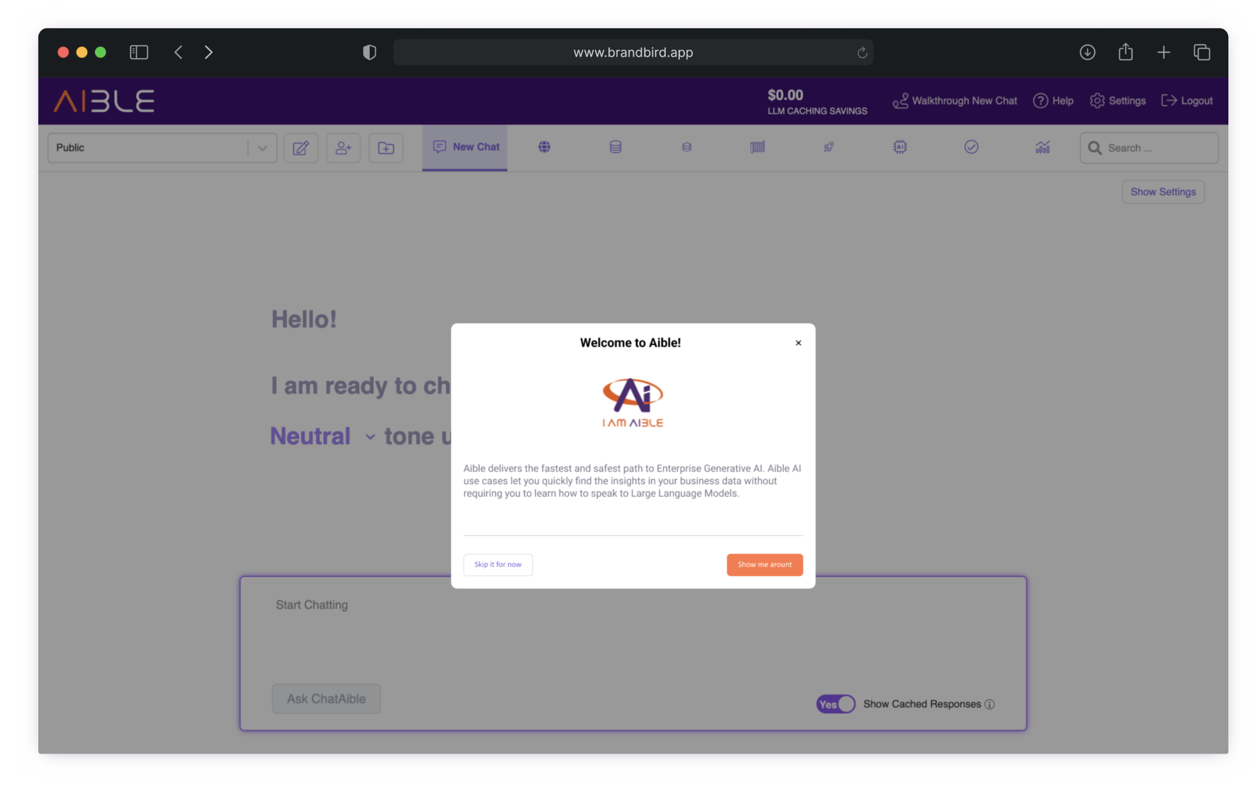 ChatAible app mockup